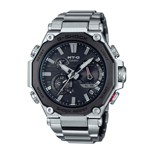 Casio G-Shock MT-G Bluetooth Solar Wave Septor Silver Watch MTG-B2000D-1ADR Watches Casio 