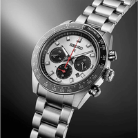Seiko Prospex Speedtimer Solar Chrono Silver Face Case Band SSC911P Watches Seiko 