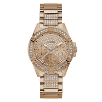 Guess Ladies Frontier Crystal Rose Gold Watch W1156L3 Watches Guess 