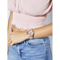 Guess Ladies Frontier Crystal Rose Gold Watch W1156L3 Watches Guess 
