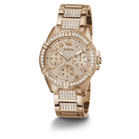 Guess Ladies Frontier Crystal Rose Gold Watch W1156L3 Watches Guess 