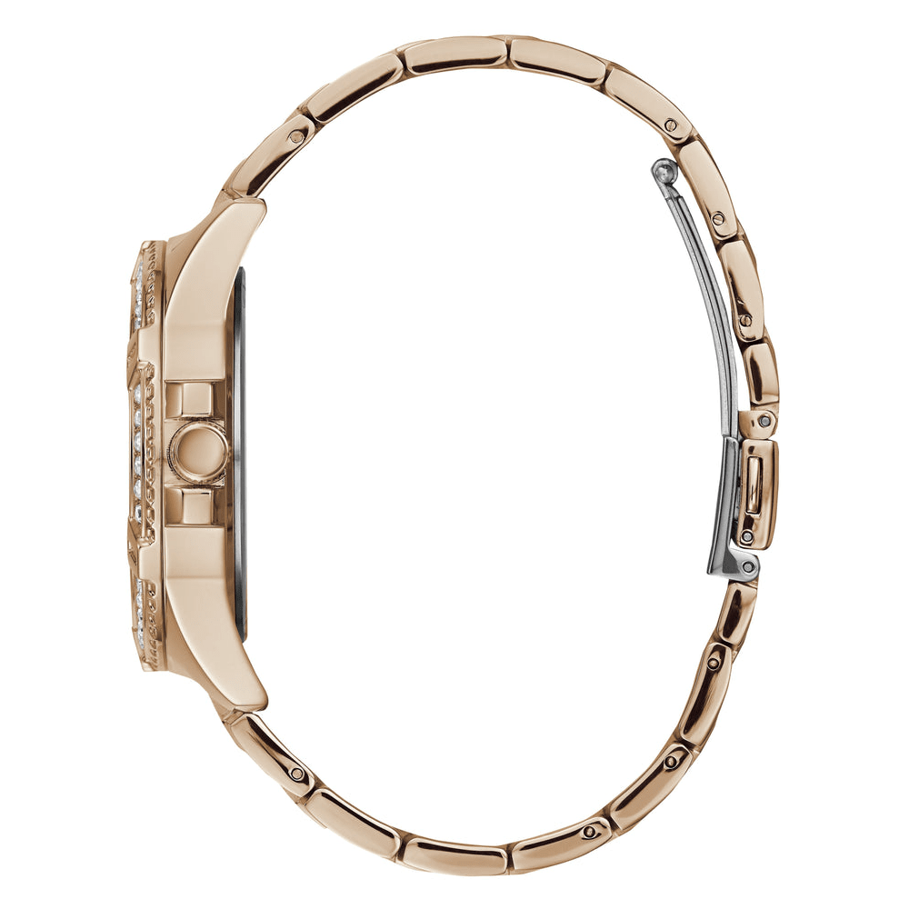 Guess Ladies Frontier Crystal Rose Gold Watch W1156L3 Watches Guess 