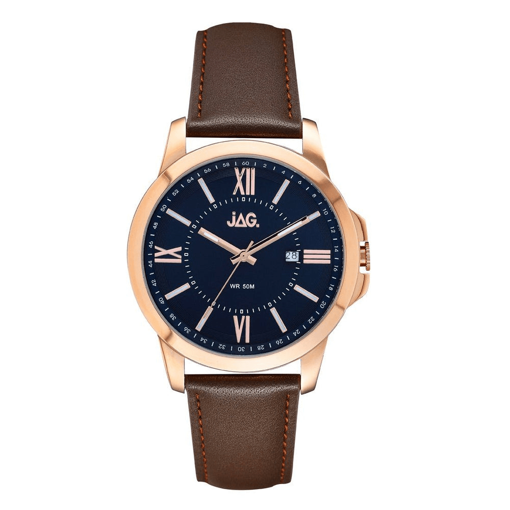 JAG Men's Xavier Leather Band Watch J2155 Watches Jag 