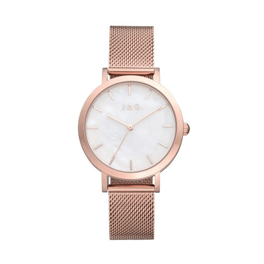 Jag Olivia White and Rose Gold Women's Watch J2561A Watches Jag 