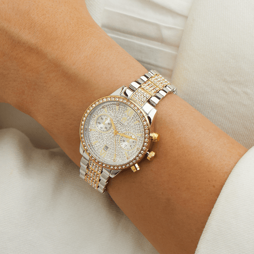 Roberto Carati Brandy Yellow Gold Toned and Silver Toned Women's Watch M9077-V4 Watches Roberto Carati 