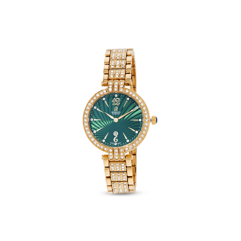 Roberto Carati Winslet Green and Gold Women's Watch M9061-V5