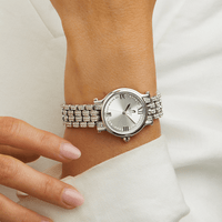 Roberto Carati Tina Silver Coloured Crystal Face Watch M9148-V1 Watches Roberto Carati 