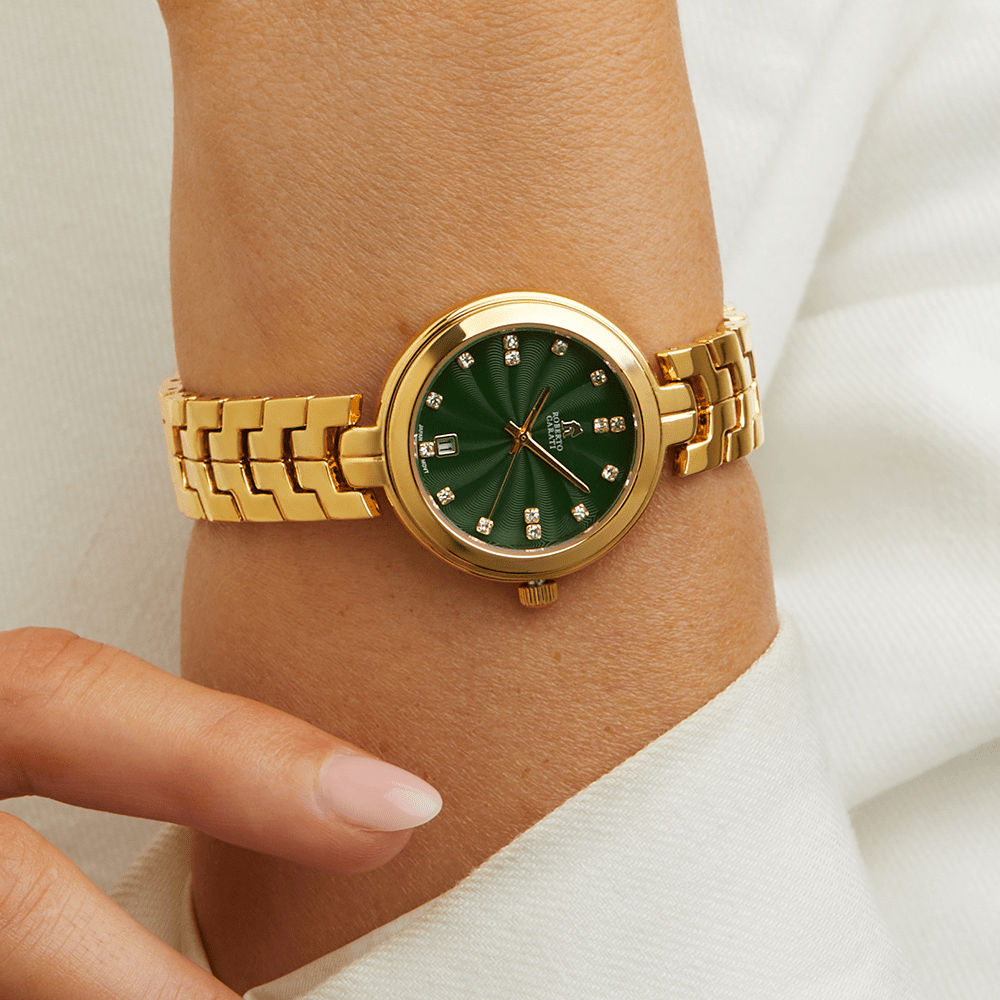 Roberto Carati Willow Green and Yellow Gold Toned Women's Watch M9316-V4 Watches Roberto Carati 