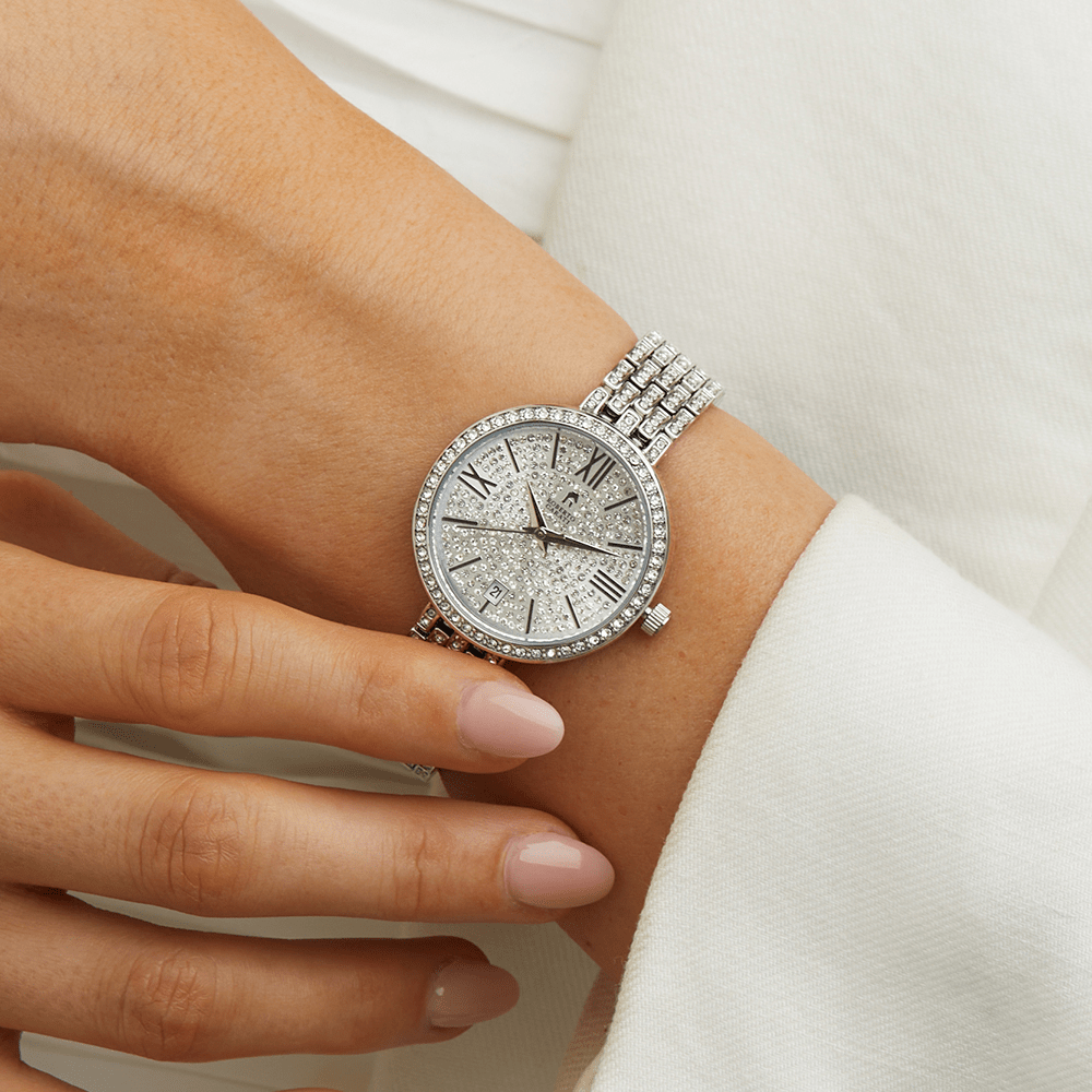 Roberto Carati Crystal Belle Silver Watch M9611-V1 Watches Roberto Carati 