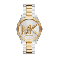 Michael Kors Slim Runway Three-Hand Two-Tone Stainless Steel Watch MK4735 Watches Michael Kors 