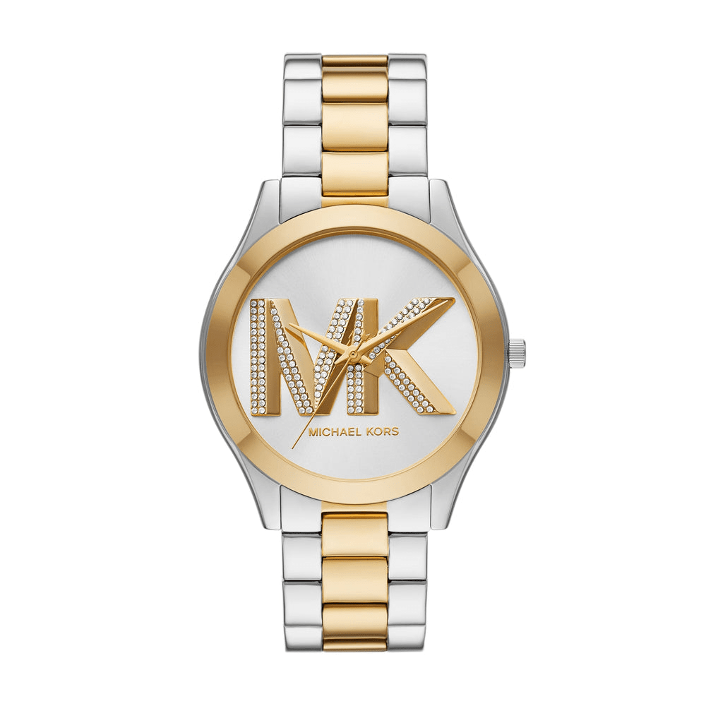 Michael Kors Slim Runway Three-Hand Two-Tone Stainless Steel Watch MK4735 Watches Michael Kors 