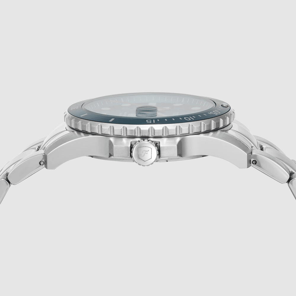 Fossil Blue Dive Three-Hand Date Stainless Steel Watch FS6050 Watches Fossil 