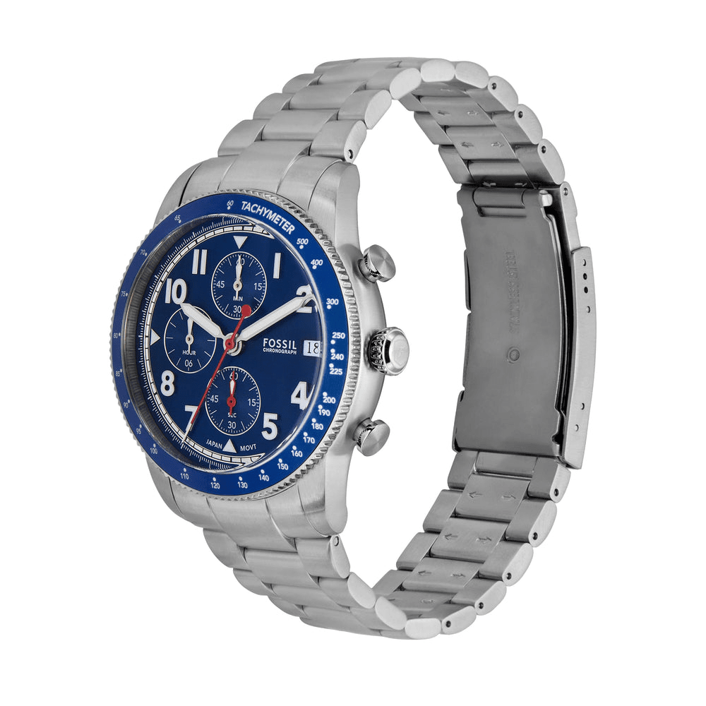 Fossil Sport Tourer Chronograph Stainless Steel Watch FS6047 Watches Fossil 