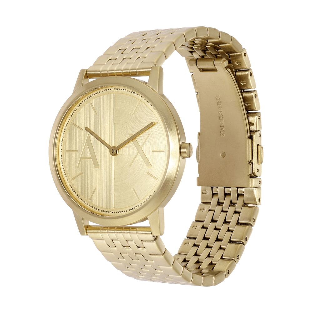Armani Exchange Two-Hand Gold-Tone Stainless Steel Watch AX2871 Watches Armani Exchange 
