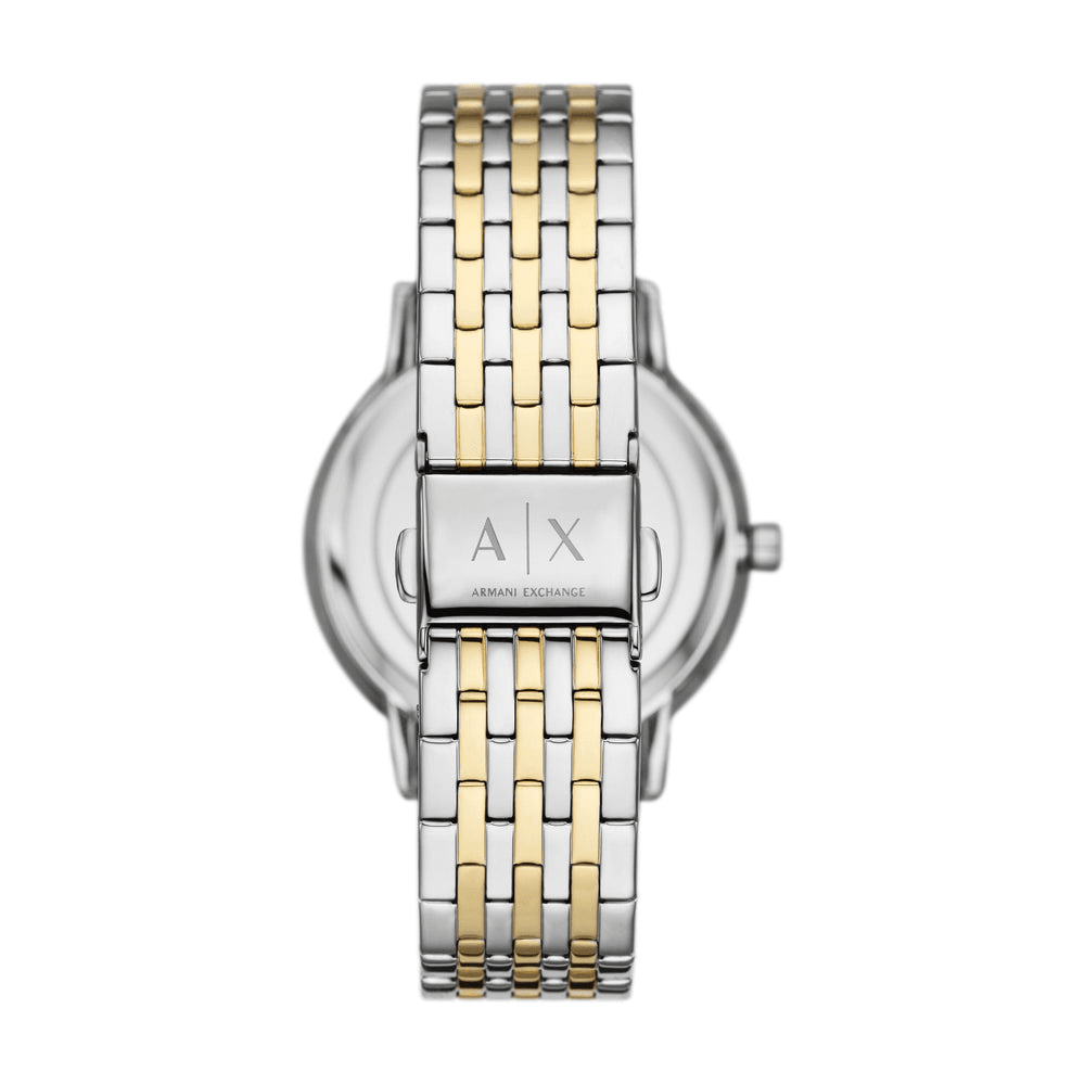 Armani Exchange Three-Hand Two-Tone Stainless Steel Watch and Bracelet Set AX7156SET Armani Exchange 