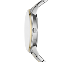 Armani Exchange Three-Hand Two-Tone Stainless Steel Watch and Bracelet Set AX7156SET Armani Exchange 