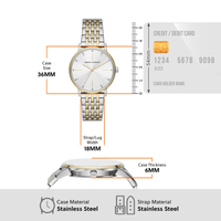 Armani Exchange Three-Hand Two-Tone Stainless Steel Watch and Bracelet Set AX7156SET Armani Exchange 