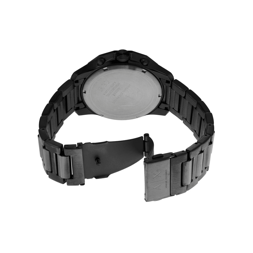 Armani Exchange Chronograph Black Stainless Steel Watch and Bracelet Set AX7153SET Armani Exchange 