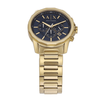 Armani Exchange Chronograph Gold-Tone Stainless Steel Watch and Bracelet Set AX7151SET Armani Exchange 