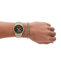 Armani Exchange Chronograph Two-Tone Stainless Steel Watch and Bracelet Set AX7148SET Armani Exchange 