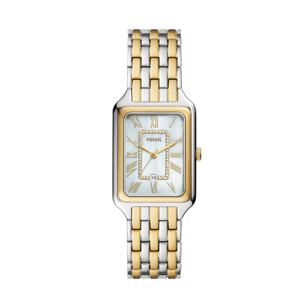 Fossil Raquel Three-Hand Date Two-Tone Stainless Steel Watch ES5305 Watches Fossil 