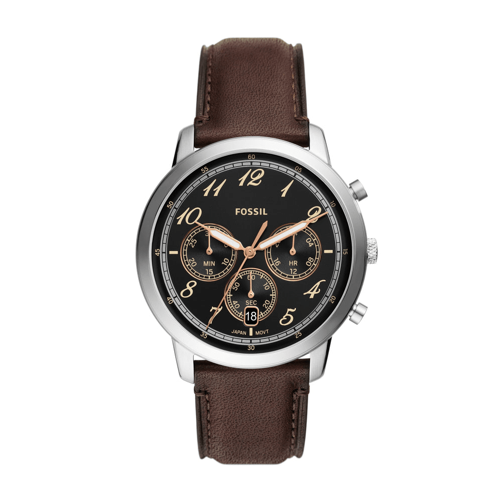 Fossil Neutra Chronograph Brown Leather Watch FS6024 Watches Fossil 