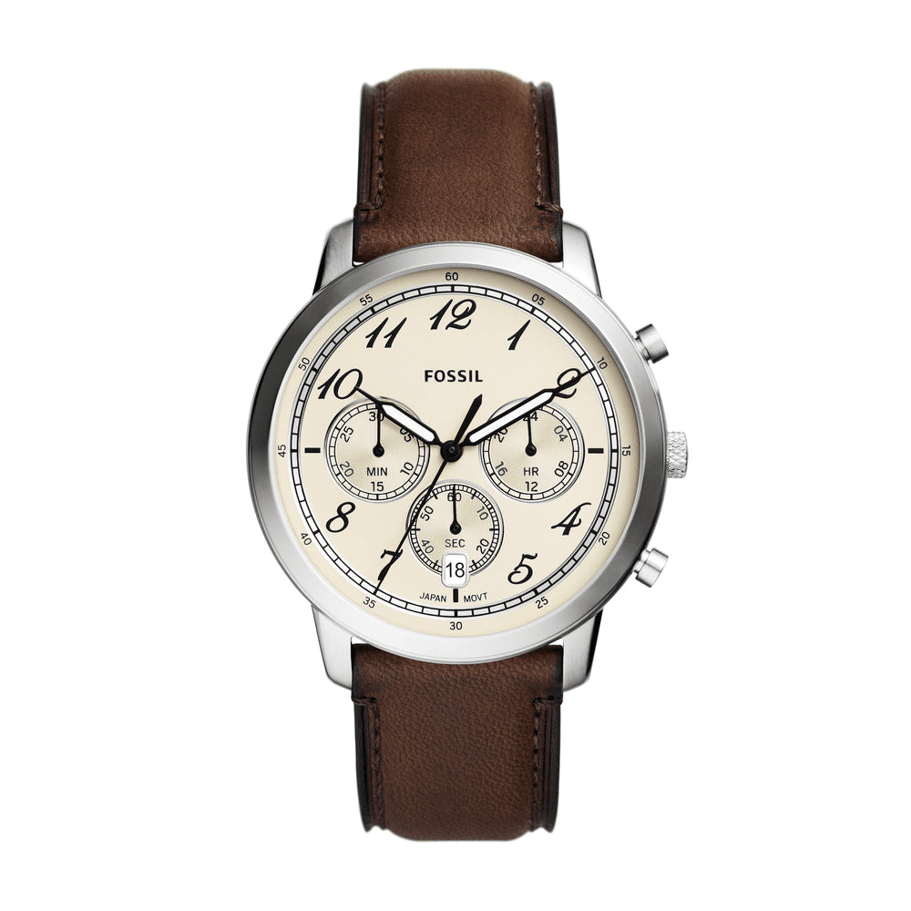 Fossil Neutra Chronograph Brown Leather Watch FS6022 Watches Fossil 