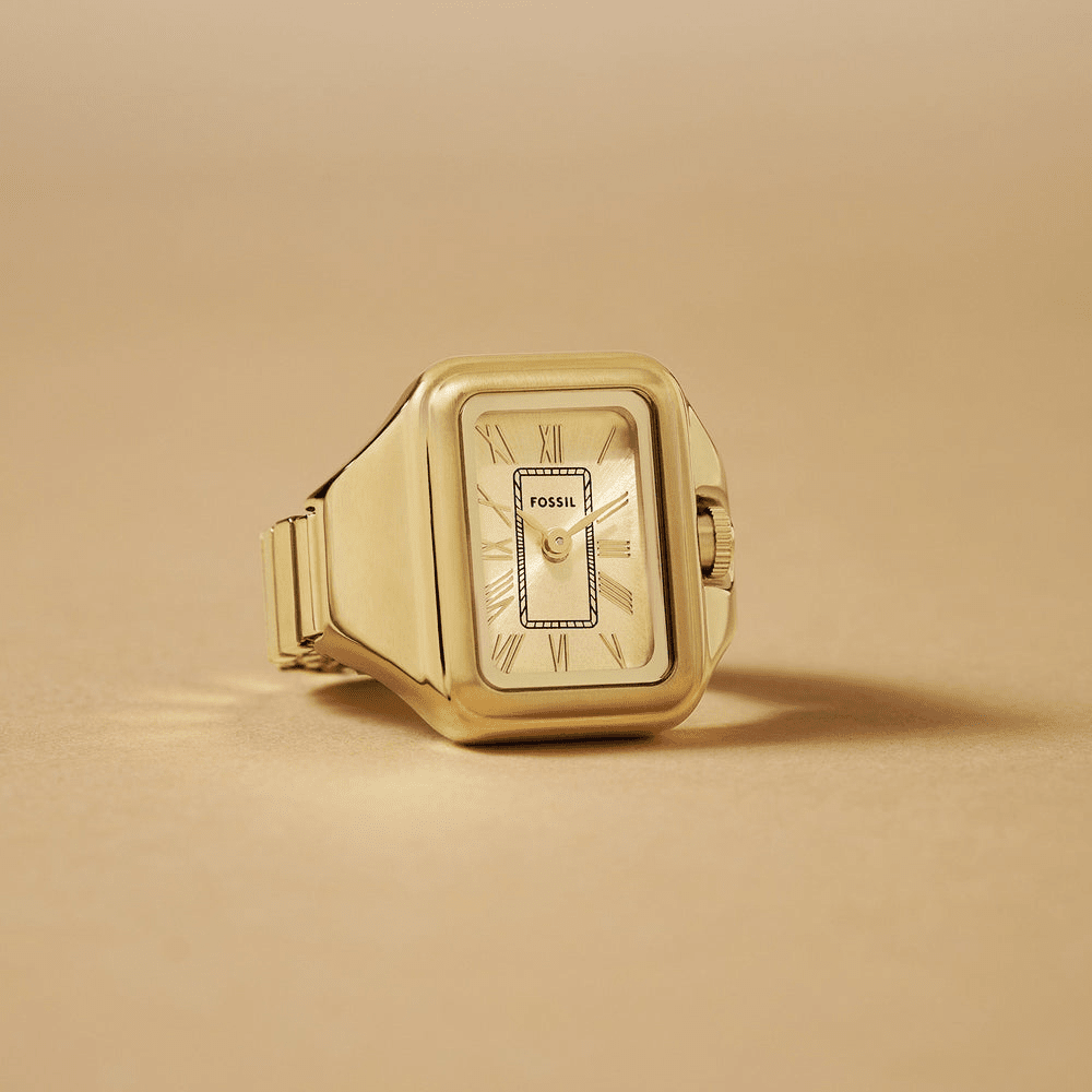 Fossil Raquel Watch Ring Two-Hand Gold-Tone Stainless Steel ES5343 Watches Fossil 