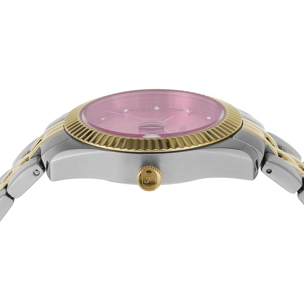 Fossil Scarlette Three-Hand Date Two-Tone Stainless Steel Watch ES5337 Bevilles Jewellers 