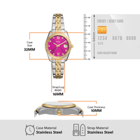 Fossil Scarlette Three-Hand Date Two-Tone Stainless Steel Watch ES5337 Bevilles Jewellers 