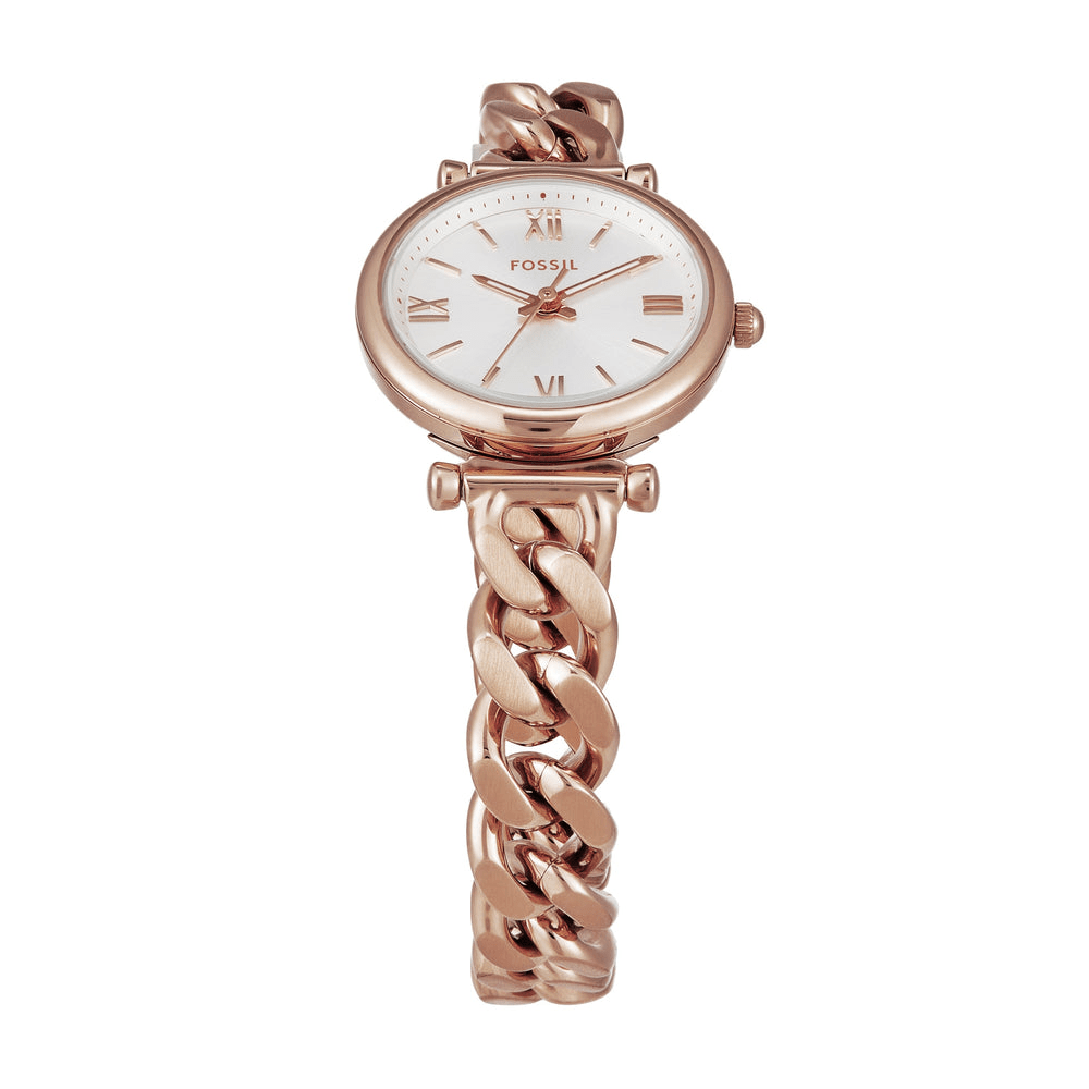 Fossil Carlie Three-Hand Rose Gold-Tone Stainless Steel Watch ES5330 Watches Fossil 