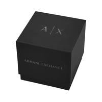 Armani Exchange Multifunction Black Leather Watch AX1872 Watches Armani Exchange 