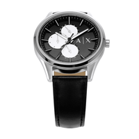 Armani Exchange Multifunction Black Leather Watch AX1872 Watches Armani Exchange 