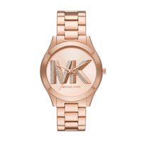 Michael Kors Slim Runway Three-Hand Rose Gold-Tone Stainless Steel Watch MK4733 Watches Michael Kors 