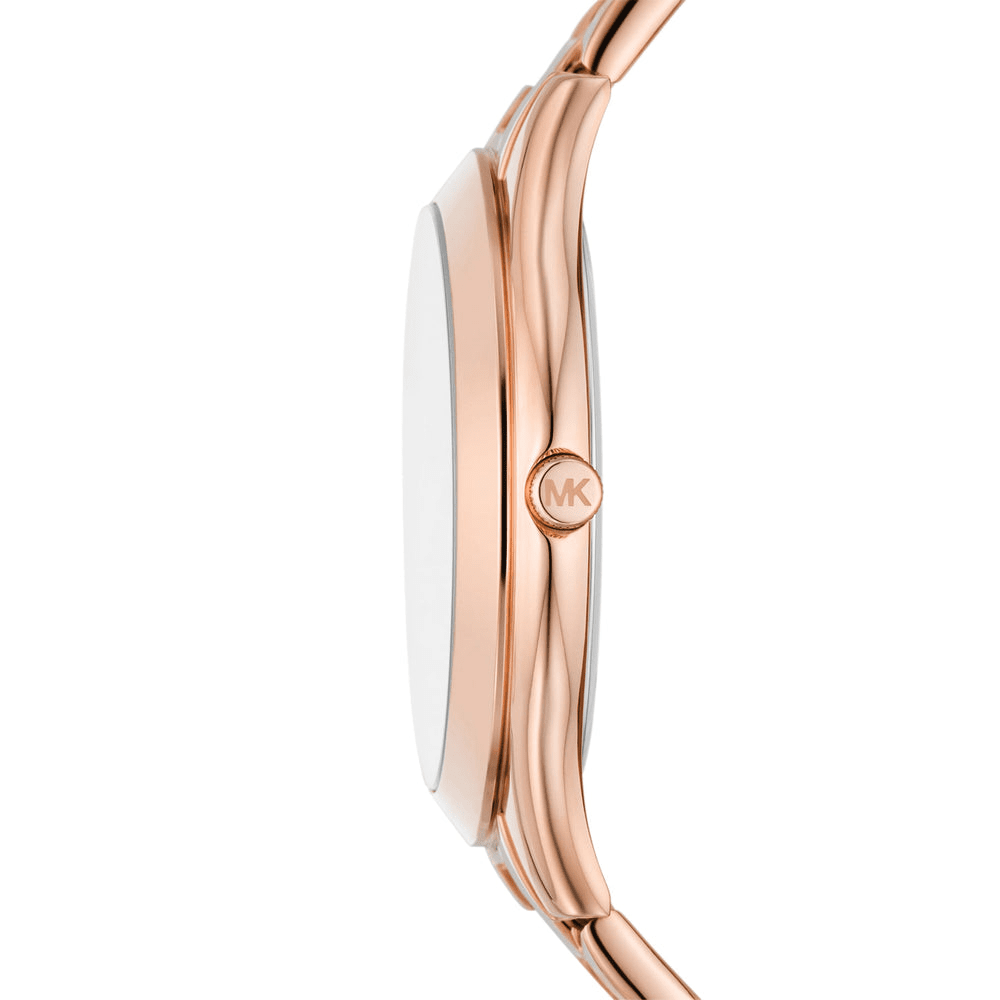 Michael Kors Slim Runway Three-Hand Rose Gold-Tone Stainless Steel Watch MK4733 Watches Michael Kors 