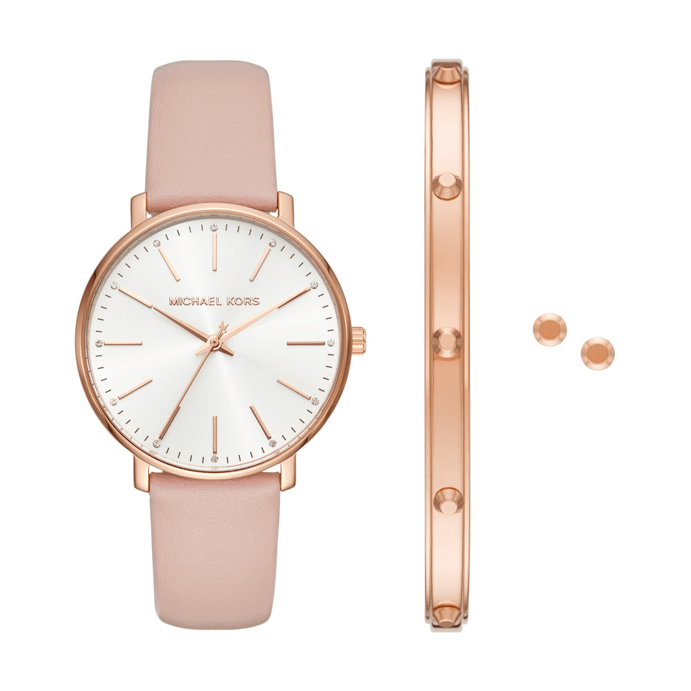 Michael Kors Pyper Three-Hand Blush Watch and Jewellery Gift Set MK1078SET Michael Kors 
