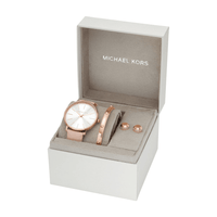 Michael Kors Pyper Three-Hand Blush Watch and Jewellery Gift Set MK1078SET Michael Kors 