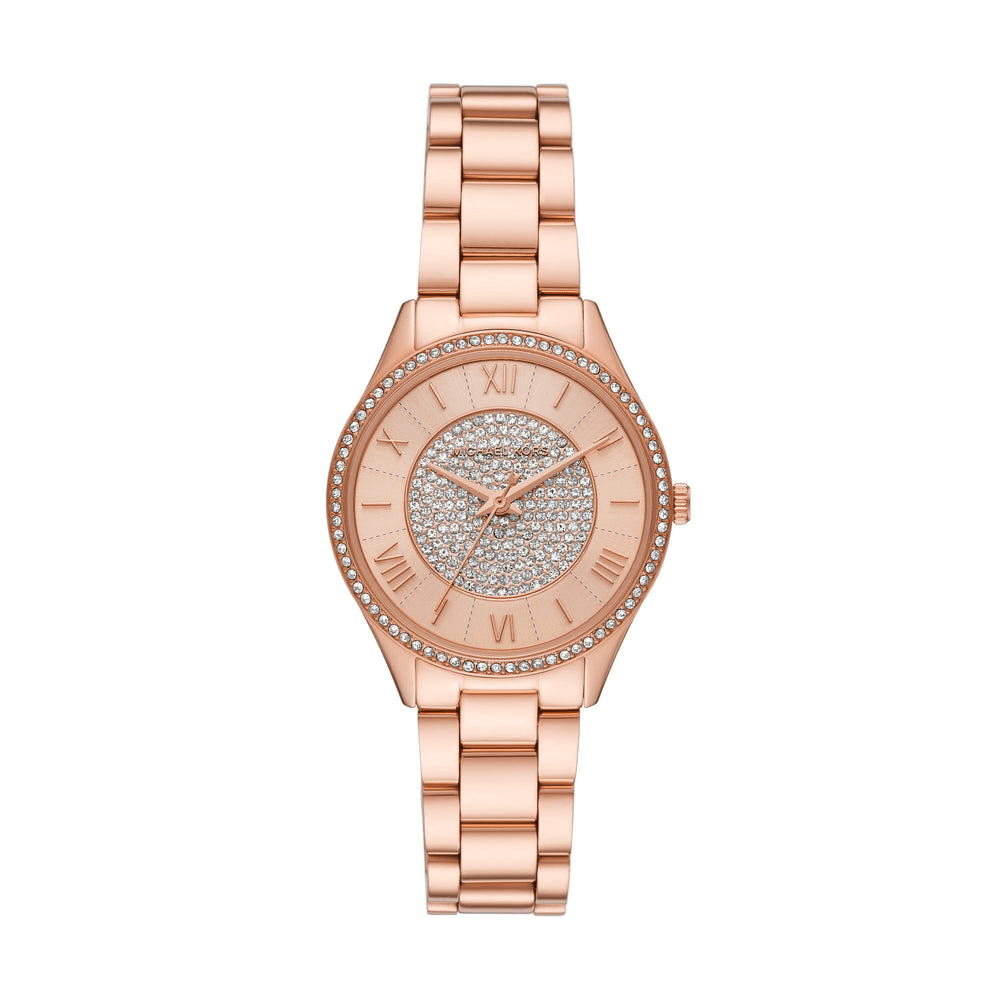 Michael Kors Lauryn Three-Hand Rose Gold-Tone Stainless Steel Watch MK4736 Michael Kors 