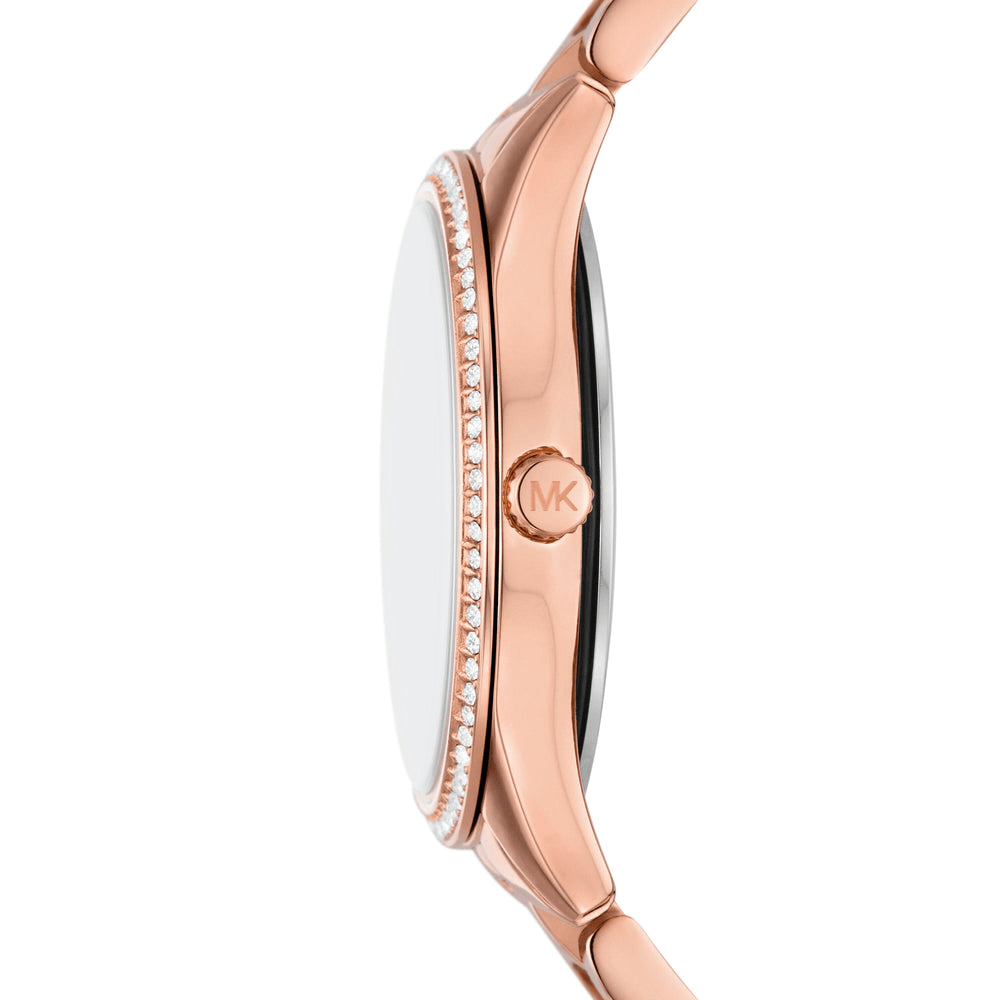 Michael Kors Lauryn Three-Hand Rose Gold-Tone Stainless Steel Watch MK4736 Michael Kors 