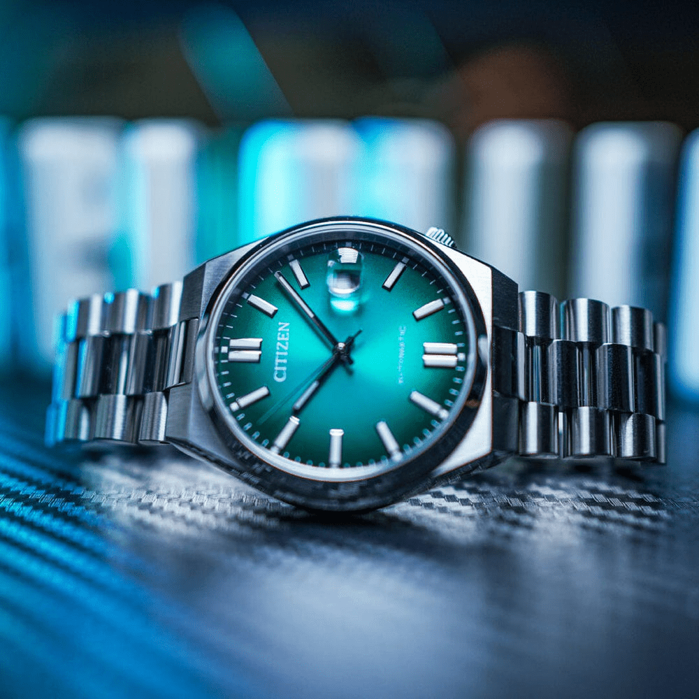 Citizen Tsuyosa Ocean Blue and Silver Automatic Watch NJ0151-88X Watches Citizen 