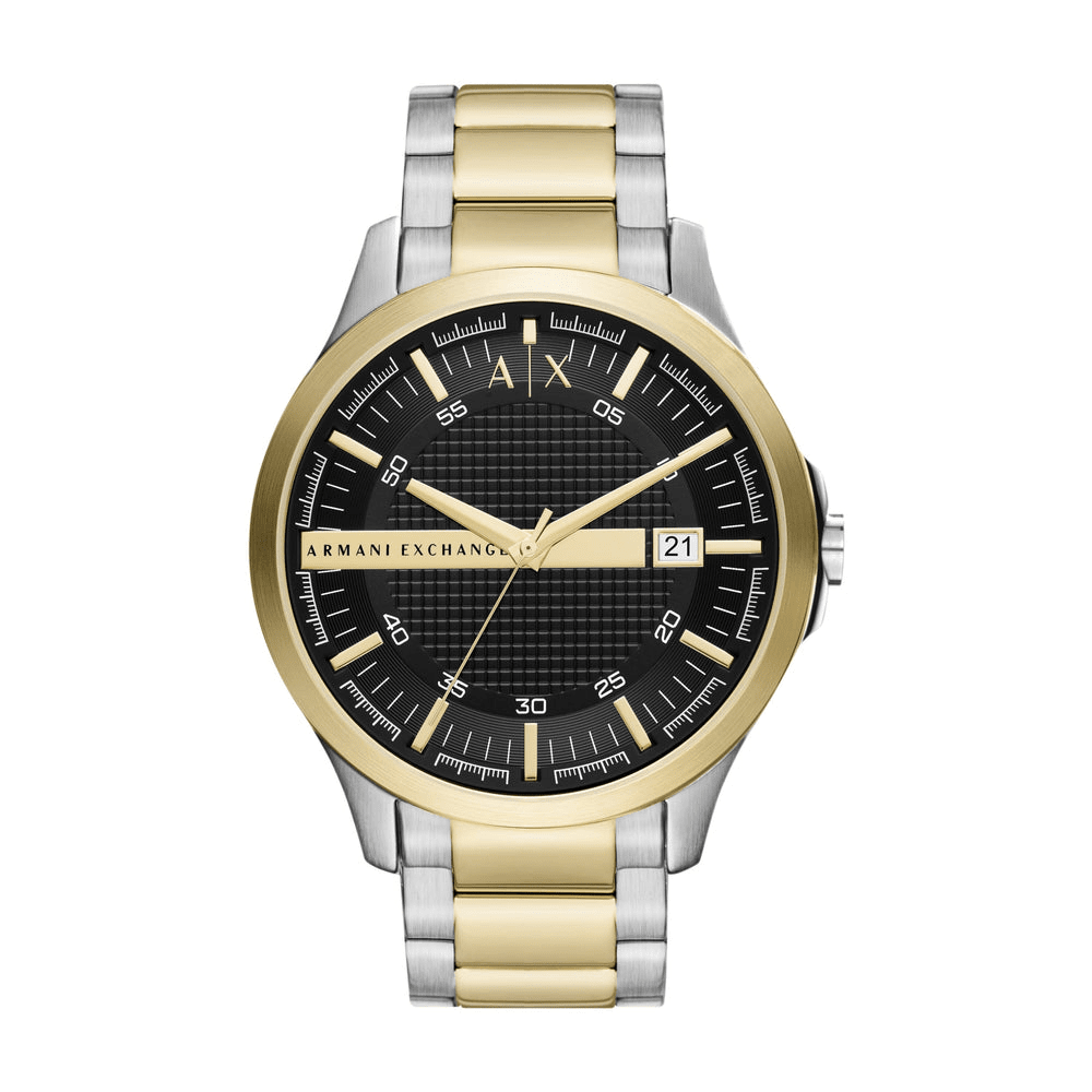Armani Exchange Three-Hand Date Two-Tone Stainless Steel Watch AX2453 Watches Armani Exchange 