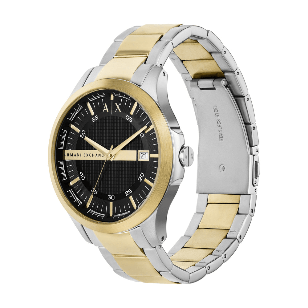 Armani Exchange Three-Hand Date Two-Tone Stainless Steel Watch AX2453 Watches Armani Exchange 
