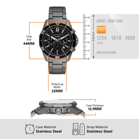 Armani Exchange Chronograph Gunmetal Stainless Steel Watch AX1959 Watches Armani Exchange 