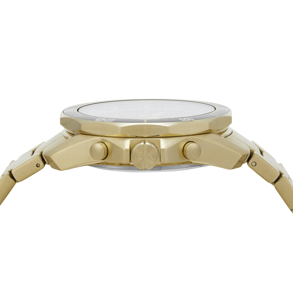 Armani Exchange Chronograph Gold-Tone Stainless Steel Watch AX1958 Watches Armani Exchange 