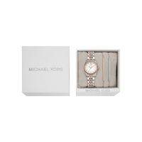 Michael Kors Lexington Three-Hand Two-Tone Stainless Steel Watch and Bracelets Gift Set MK4817SET Watches Michael Kors 