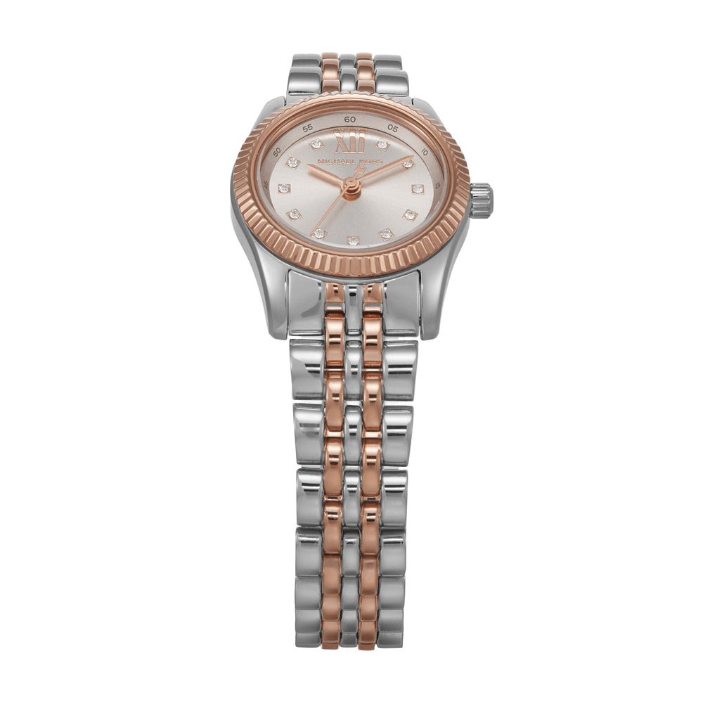 Michael Kors Lexington Three-Hand Two-Tone Stainless Steel Watch and Bracelets Gift Set MK4817SET Watches Michael Kors 