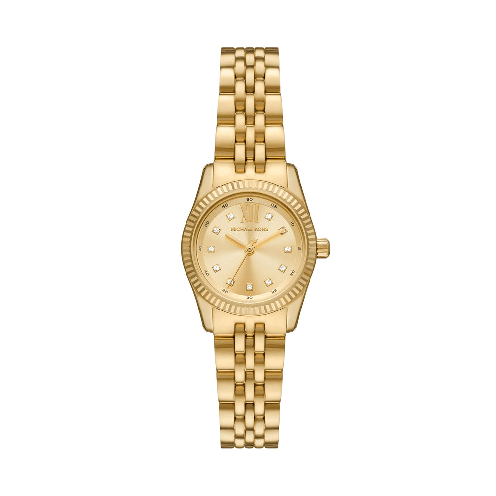 Michael Kors Lexington Three Hand Gold Tone Stainless Steel Watch MK4741 Watches Michael Kors 