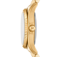 Michael Kors Lexington Three Hand Gold Tone Stainless Steel Watch MK4741 Watches Michael Kors 