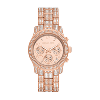 Michael Kors Runway Chronograph Rose Gold-Tone Stainless Steel Watch MK7481 Watches Michael Kors 