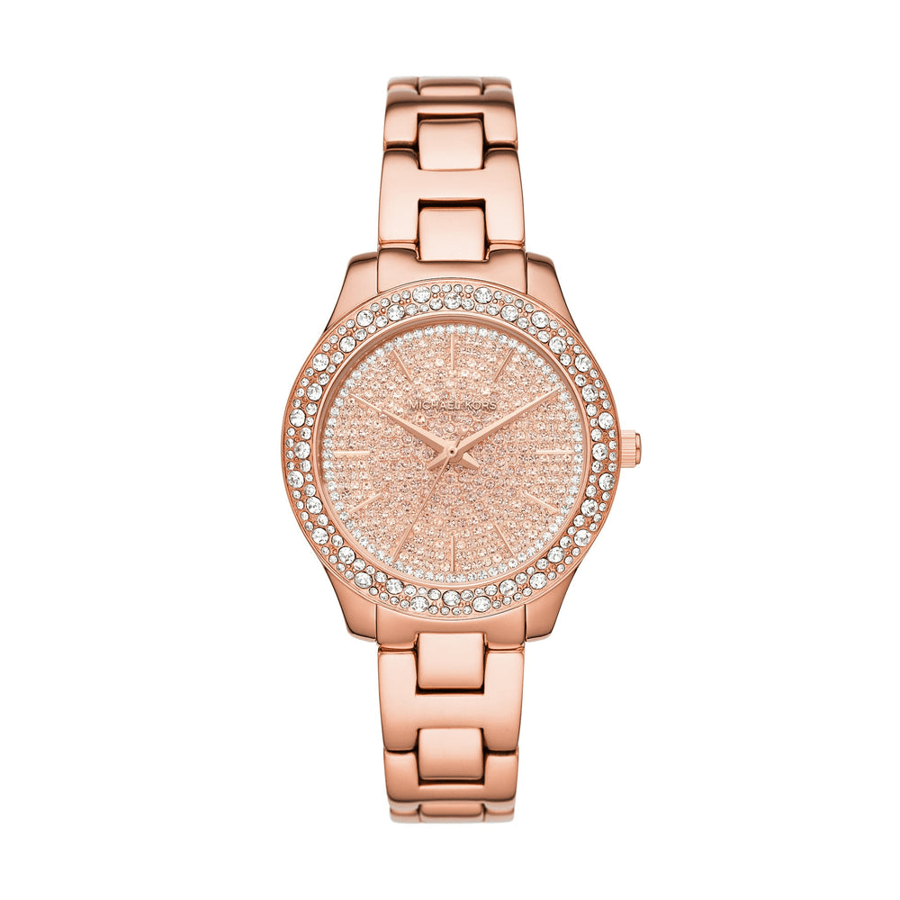 Michael Kors Liliane Rose Gold Women's Watch MK4651 Bevilles Jewellers 